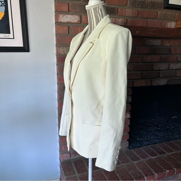 NWT RTA Denim Sasha Studded Blazer in White Stone Sz S - Picture 7 of 16